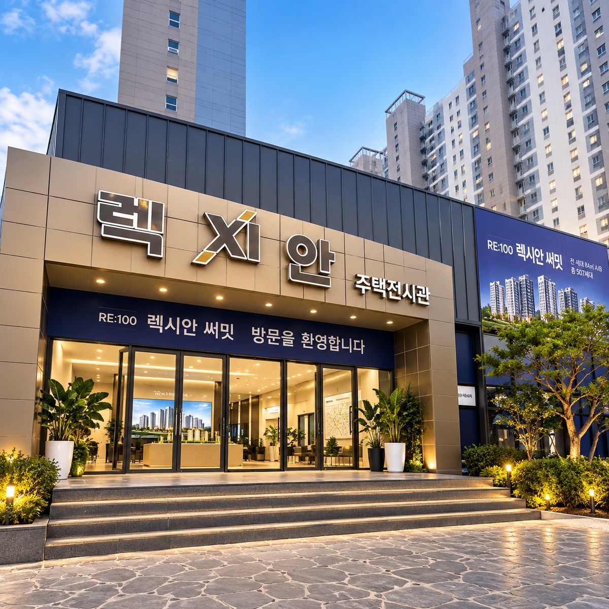 RE:100 렉시안 써밋 주택전시관 외관